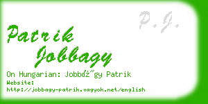 patrik jobbagy business card